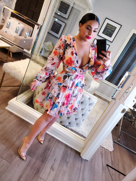 I Slay Spring Floral Dress