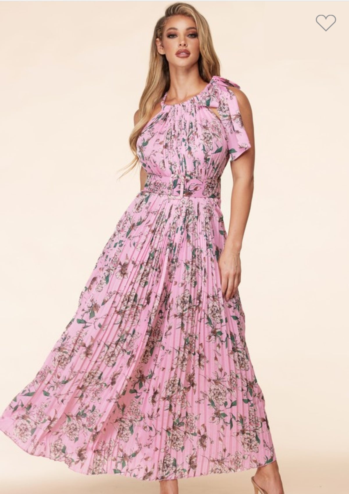 LADY LIKE PINK FLORAL DRESS